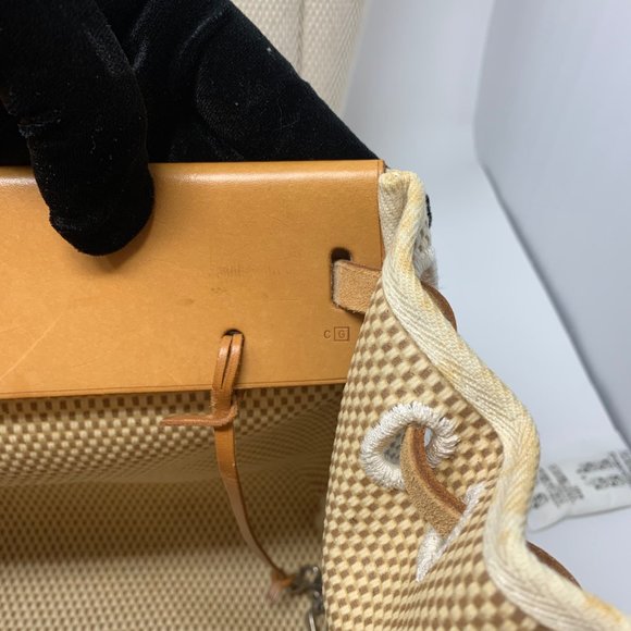 Hermes herbag hand bag beiges canvas - Picture 4 of 16